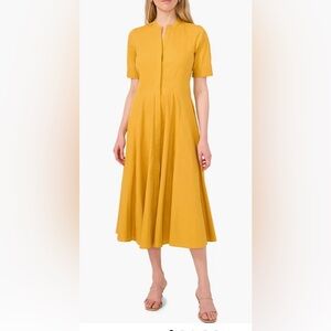 Halogen Cotton Poplin Button-Up Midi Dress. Size Medium. Worn once.